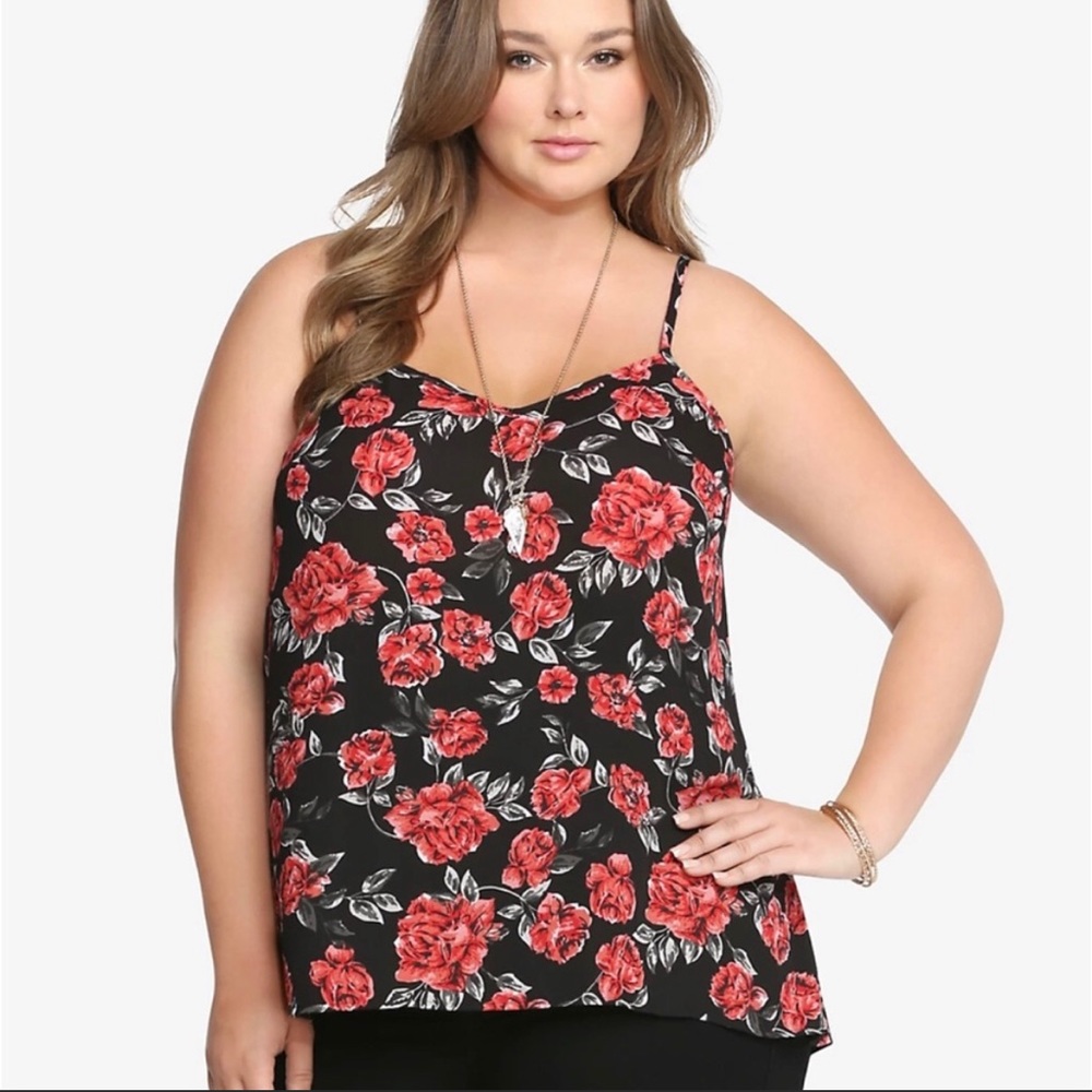 Torrid Rose Floral Tunic Tank
